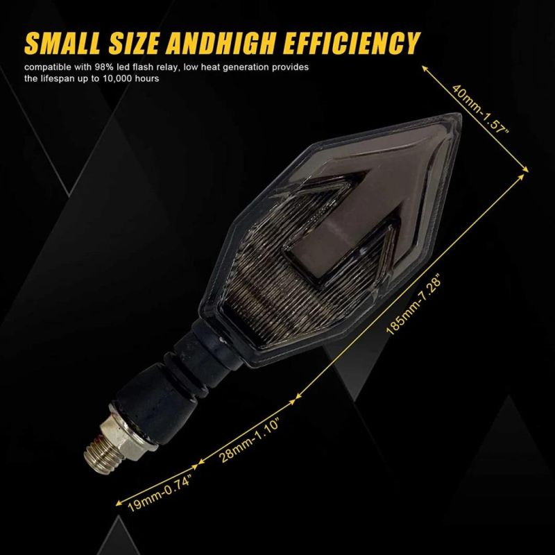 Arrow Style Motorcycle Turn Signal Light Motorbike LED Lamp Scooter Turn Light Autobike LED Stoplamp