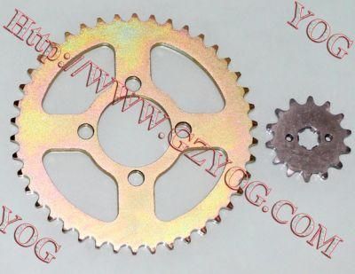 Yog Motorcycle Parts Sprocket Kit for Bajaj Platina 125 Fz162 Nxr150bross