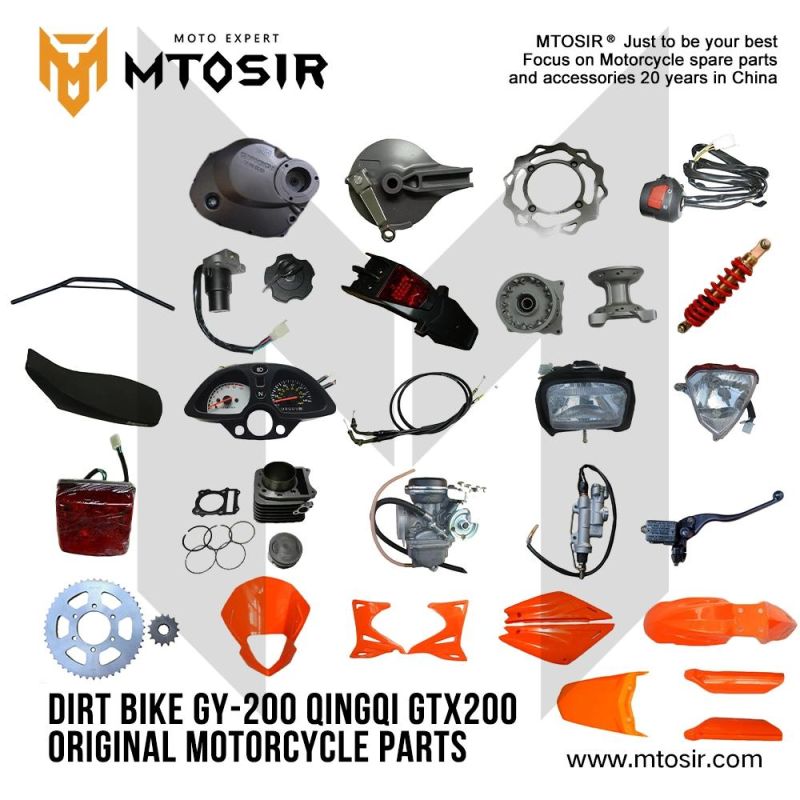 Mtosir High Quality Seat Dirt Bike Gy-200 Qingqi Gtx200 Motorcycle Spare Parts Engine Parts