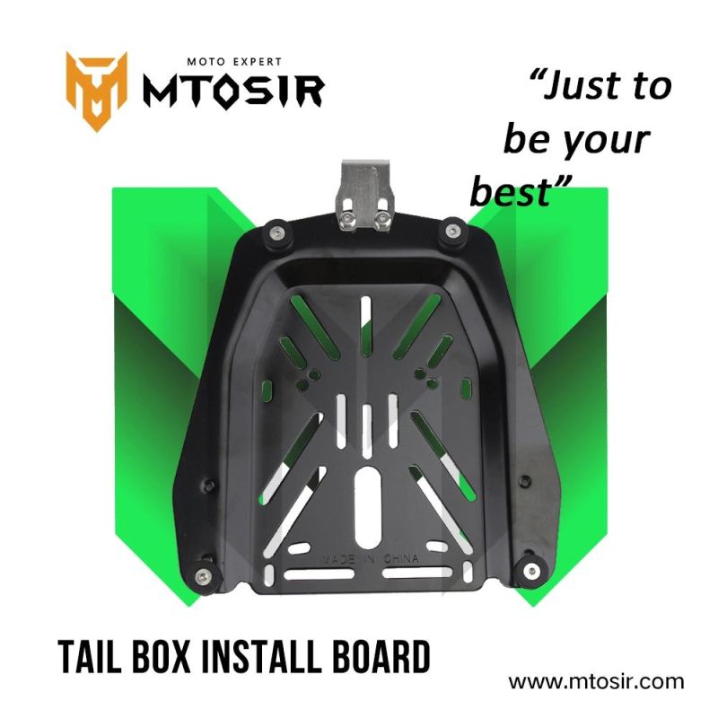 Mtosir High Quality Tail Box Install Board Metal Instal Pad for Universal Scooter Motorcycle Rear Box Install Panel Two Sizes