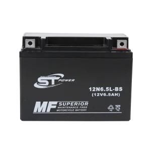 China High Quality Maintenance Free OEM Available 6.5ah 12V Gel Motorcycle Battery 12V 12n6.5L-BS