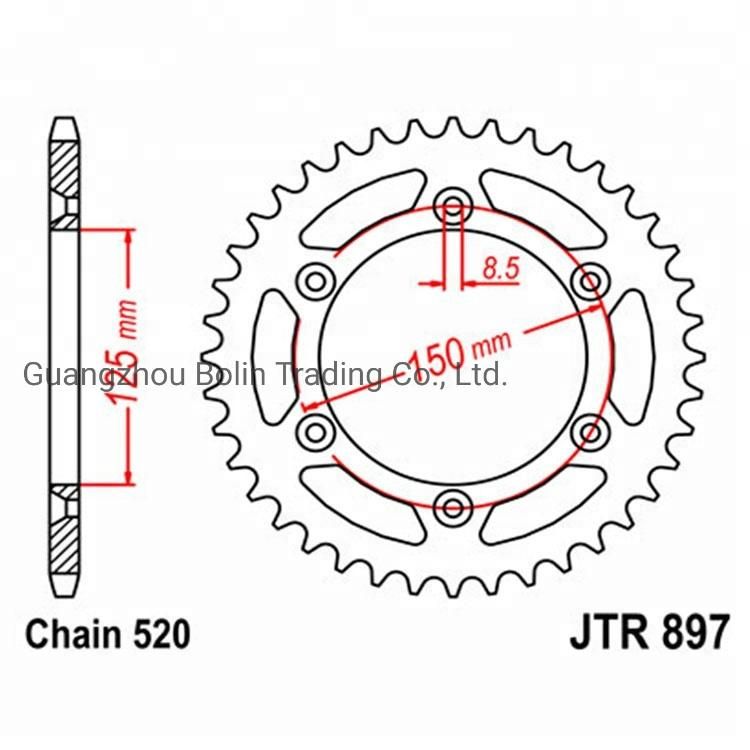 Best Steel Ladle Aluminum Motorcycle Rear Sprockets for Ktm Duke 690