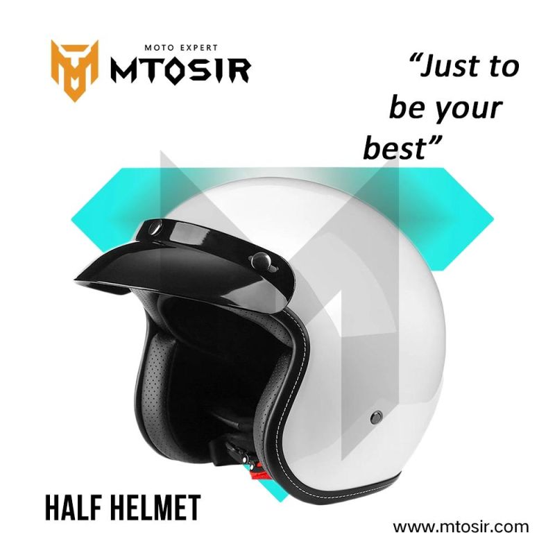 Mtosir Half Face Helmet High Quality Universal Motorcycle Scooter Dirt Bike Bicycle Safety Sunshade Half Helmet