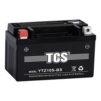 TCS Motorcycle Battery Sealed Maintenance Free YTZ10S-BS