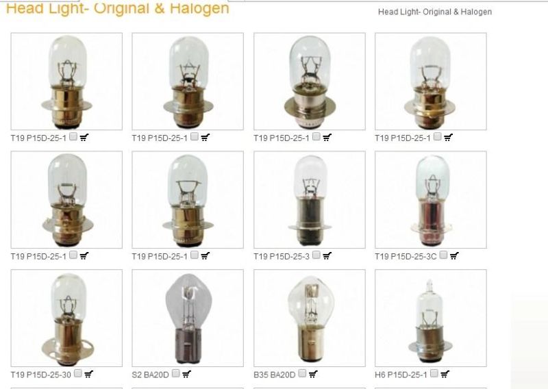 Motorcycle Head Light Halogen Bulb H3