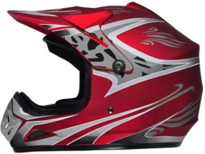 Motocross Fox Helmet with Full Face Shield Visor, Casco Moto. Road-Cross Helmet