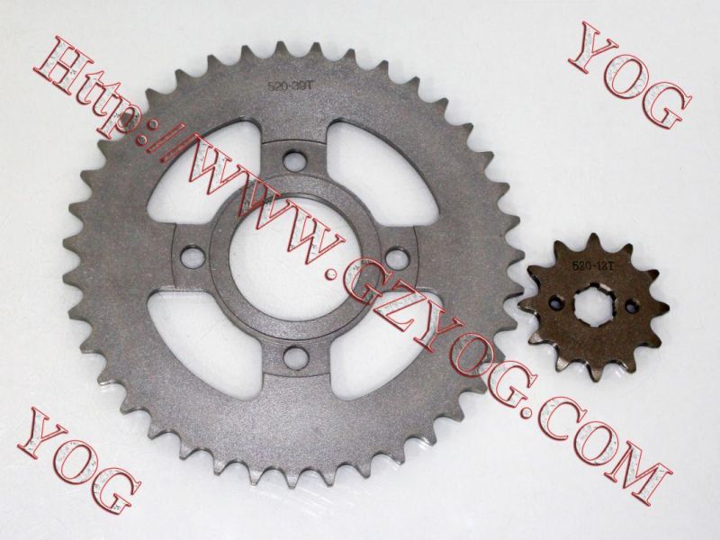 Yog Motorcycle Spare Parts Sprockets Kit 45 Steel for Kmf250/Zx150 Xr250 Bros