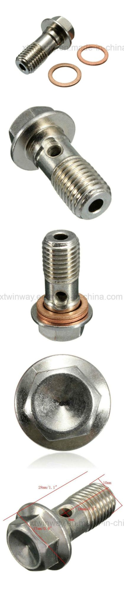 Honda/Suzuki/YAMAHA Stainless Steel M10 Banjo Bolt Nut Motorcycle Parts