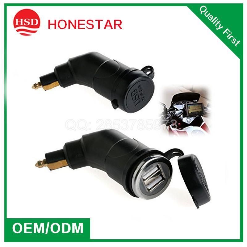 Motorcycle Dual USB Charger DIN Socket for Motorbike