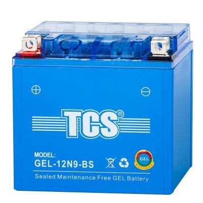High Quality Battery for 12v 9ah Sealed Maintenance Free Gel Motorcycle Battery
