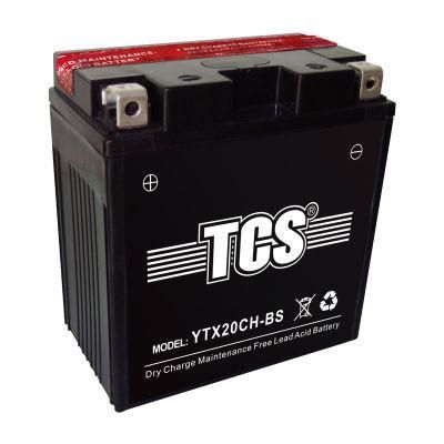 TCS Motorcycle Battery Dry Charged Mf Lead Acid YTX20CH-BS