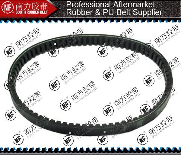 Motorcycle Banded Rubber Raw Edged Cogged Industrial Wrapped Transmission Drive Ribbed Automotive Parts Tangential Timing Poly Power V Belt