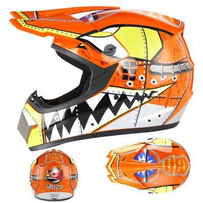 Go Kartoff-Road Helmetorange Zero Zero [Send Three-Piece Set]Electric Motorcycle Helmet Mountain Downhill Race Full Helmet