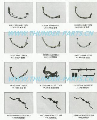 Motorcycle Wheel Axle/Bush/Brake Cam/Lever/Brake Padel/Hardware Spare Parts