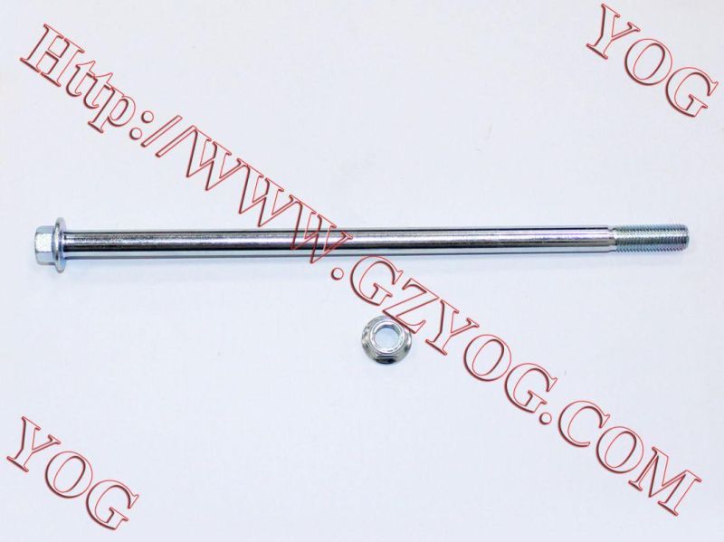 Yog Motorcycle Spare Part Rear Wheel Axle for Tvs Star (10X220) Bajaj Boxer (10X240) Tvs Star Hlx125 (12X218)