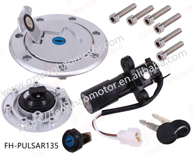 Good Quality Motorcycle Spare Parts Lock Set Bajaj Boxer/Bm100/CT100/Pulsar135/Pulsar180