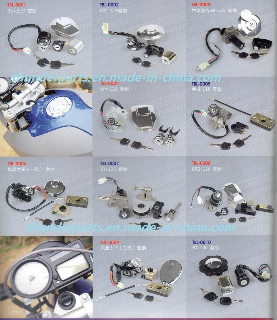 Motorcycle Ignition Switch/Llave Ignicion/Switch De Arranque/Chapa Contacto CB110, Benelli, Genesis, Zongshen, Sanya