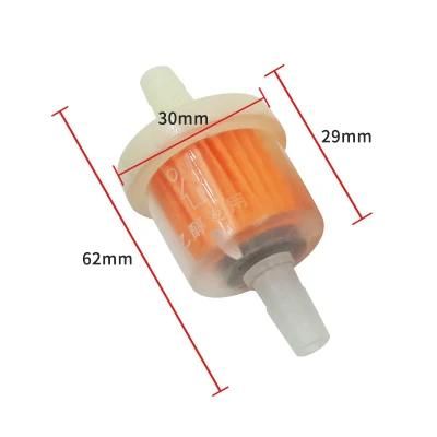Wholesale Universal 6cm Clear White Plastic Motorcycle Gasoline Fuel Filter for Element