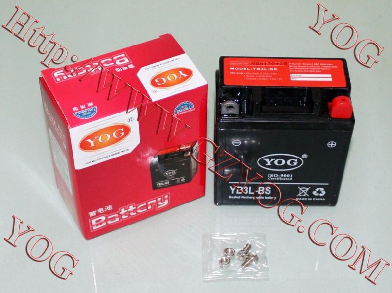 Yog Motorcycle Power Supply Recharge Battery for 6n4-BS, 12n7a-BS, 12n5-BS