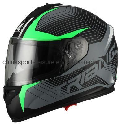 Double Lens Full Face Motorcycle Helmet with New Graphic and ECE Certification