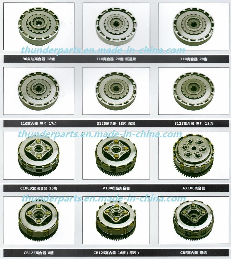 Parts for Motorcycle Clutch/Carburetor/Crankshaft/Cylinder/Camshaft/Coils/Plug/Switch/Rocker Arms /Piston/Valves/Rod/Head/Disc/Chain/Bearing/Motor/Cdi/Regulator