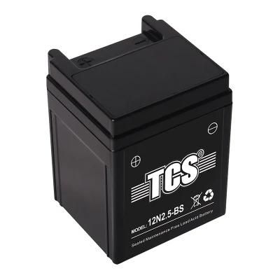 TCS Sealed Maintenance Free Motorcycle Battery 12N2.5-BS