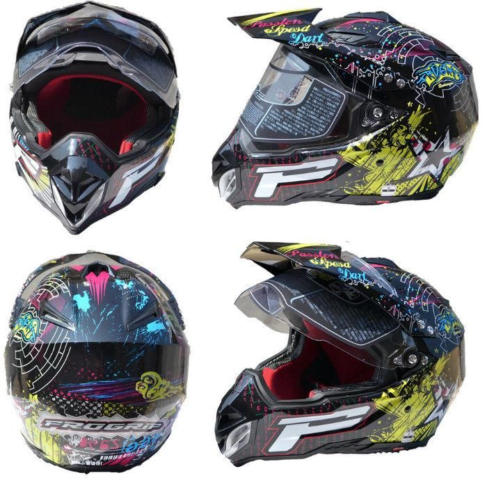 2017 Motocross Road-Cross Helmet with Full Face Shield Visor, Casco Moto, Safety Helmet