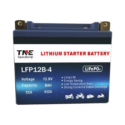 12V 8ah 450CCA LiFePO4 Motorcycle Lithium Battery for Motorbike/ATV/Water Craft