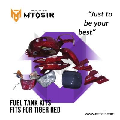 Mtosir Motorcycle Fuel Tank Kits Tiger Red Side Cover Headlight Taillight Fender Motorcycle Spare Parts Motorcycle Plastic Body Parts Fuel Tank