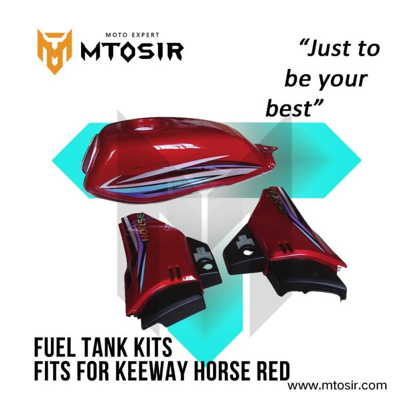 Mtosir Motorcycle Fuel Tank Kits Tiger Red Side Cover Headlight Taillight Fender Motorcycle Spare Parts Motorcycle Plastic Body Parts Fuel Tank