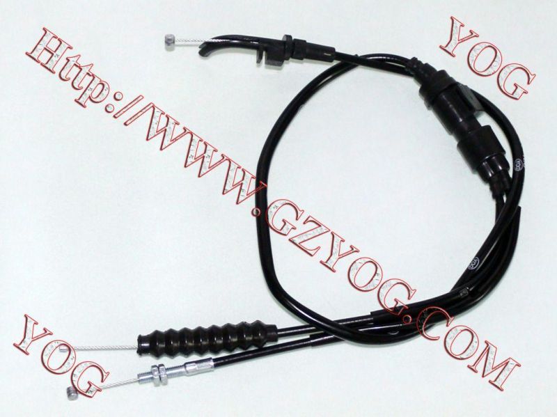 Yog Motorcycle Spare Parts Throttle Cable for Max/Bis/Fair, XL125s, Tvs Victor Glx-125