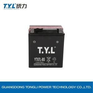 Ytx7l-BS 12V7ah Dry Charged Mf Motorcycle Battery with OEM Available Factory Price