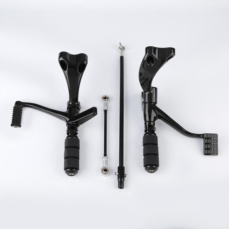 Xf2906c19-B Black Forward Controls Kit Peg Levers Linkages for Harley Sportster 2014-2020