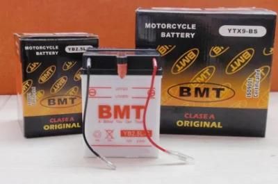 12V or 6V Motorcycle Battery with Acid or Without Acid