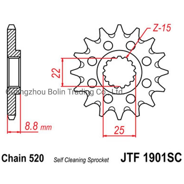 Custom 13 Tooth Motorcycle Front Sprocket for Ktm 125 Exc Enduro