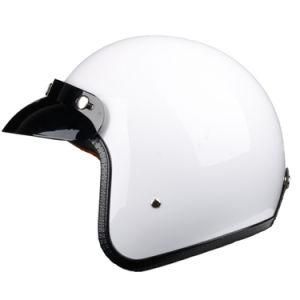 DOT/CE Approved ABS Half Face Motorcycle Helmet White OEM Wholesales