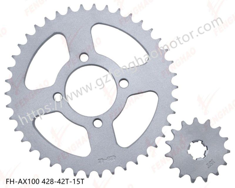 New Desing Motorcycle Parts Sprocket Kit Suzuki Ax100/GS125