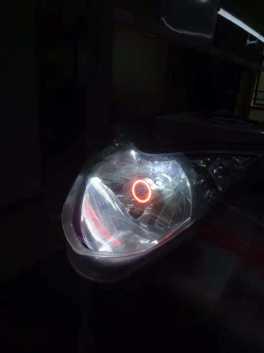 Original Motorcycle LED Headlights H4/HS1/Ba20d/S2 Devil Eye with Aperture Electric Car Bulb