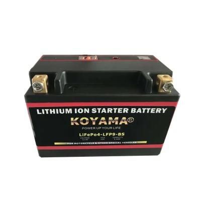 LiFePO4 Motorcycle Storage Battery Ytx9-BS 12V Lithium Ion LFP9-BS Battery