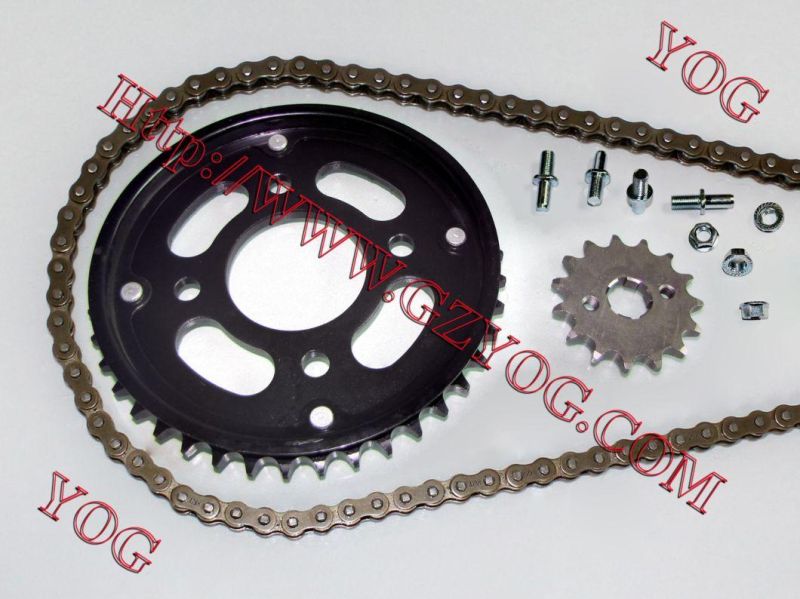 Motorcycle Chain Sprocket Kit Chain System Cg125 Tvs Star Ace125