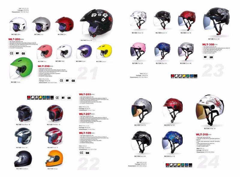 Motorcycle Open Face Helmet with DOT