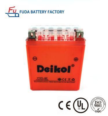 Deikol Ytx7l/Cbr Orange Shell Maintenance Free Motorcycle Battery