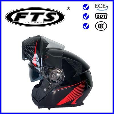 Motorcycle Accessory Safety Protector ABS Modular Helmet Full Face Half Flip up with DOT &amp; ECE Certificates F159 Pinlock Available