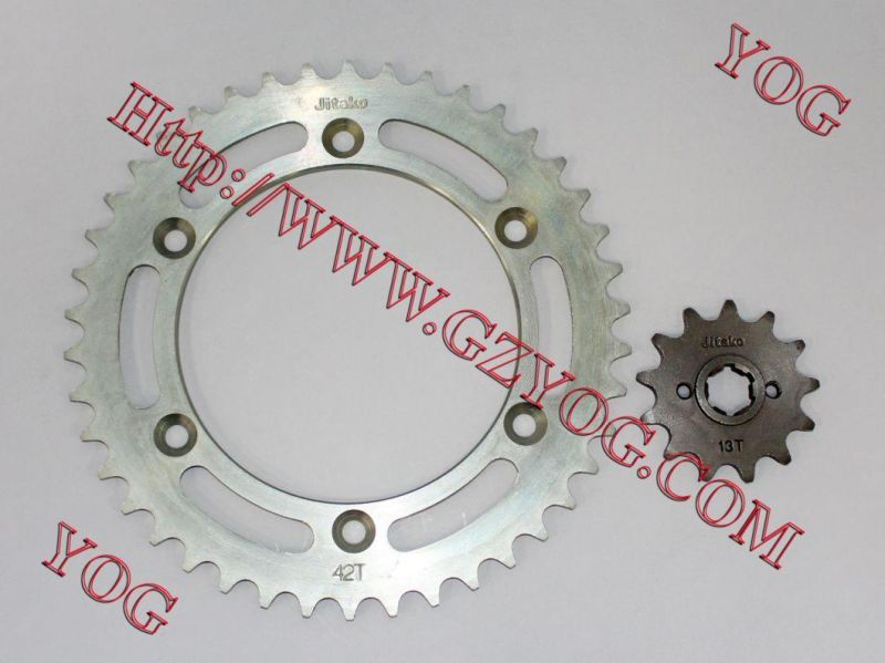 Motorcycle Part Transmission Sprocket Kit Tvs Star Bajaj Boxer