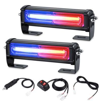 Red and Blue Dual-Color Grille Warning Lights Bumper Lights Side Strobe Lights Front Dashboard Lights Rear Deck Light