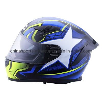 2020 New Style Full Face ECE Approved Motorcycle Helmet with Tail Trim