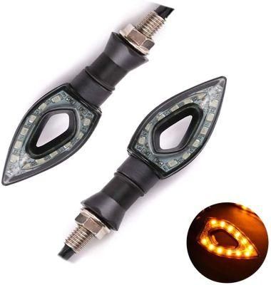 YAMAHA Honda Suzuki Kawasaki Motorcycle Turn Signals Lights 12V Universal Motorbike Turn Signal Indicator Blinker Amber Light Lamp