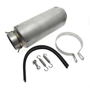 Fcmun180 Motorcycle Exhaust System Parts Round Stainless Muffler