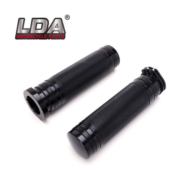 Motorcycle 1" 25mm Black Aluminum CNC Handle Bars Hand Grips for Harley Sportster Touring Dyna Softail Custom