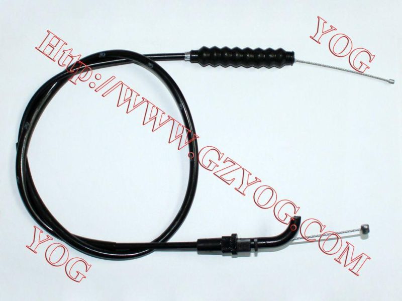 Yog Motorcycle Spare Parts Throttle Cable for Max/Bis/Fair, XL125s, Tvs Victor Glx-125